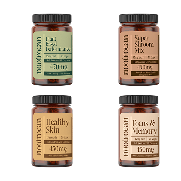 Nootrocan 450mg Full Spectrum CBD Nootropic Capsules - 30 CapsCBD ProductsNootrocanVaperr Shop