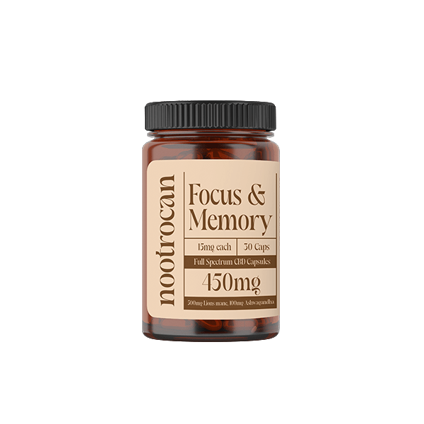 Nootrocan 450mg Full Spectrum CBD Nootropic Capsules - 30 CapsCBD ProductsNootrocanVaperr Shop