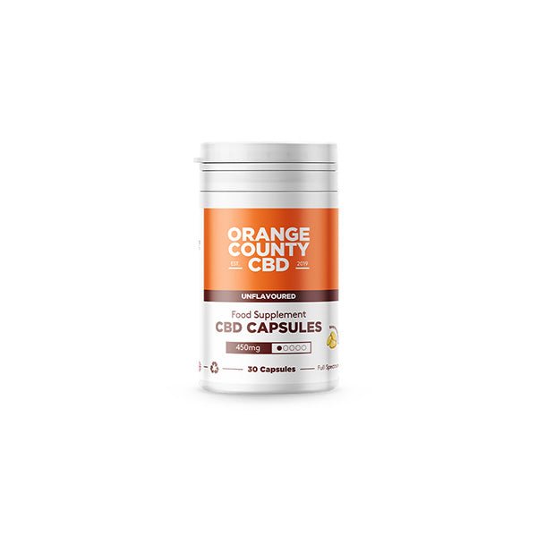 Orange County CBD 450mg Full Spectrum CBD Capsules - 30 CapsCBD ProductsOrange CountyVaperr Shop