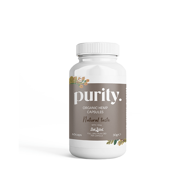 Purity 600mg Full - Spectrum High Potency CBD Capsules - 60 capsCBD ProductsPurityVaperr Shop