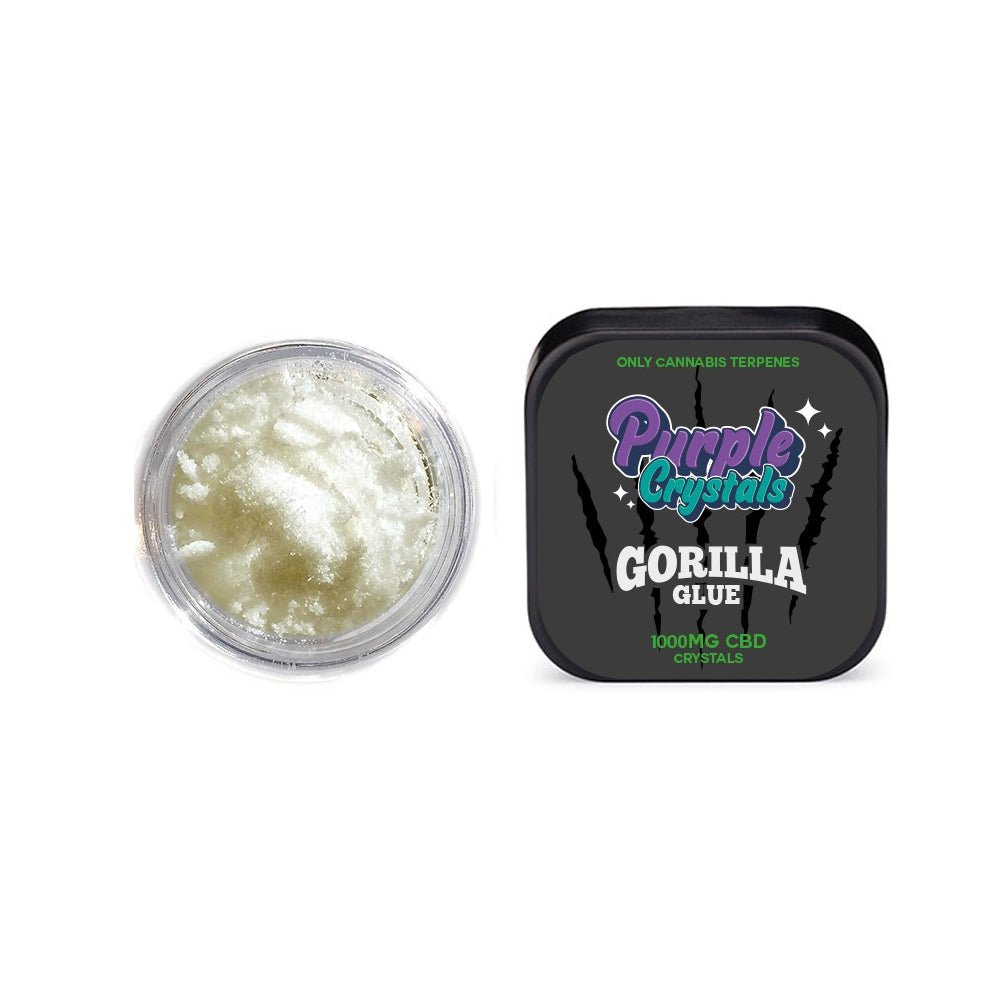 Purple Crystals by Purple Dank 1000mg CBD Crystals - Gorilla GlueCBD ProductsPurple DankVaperr Shop