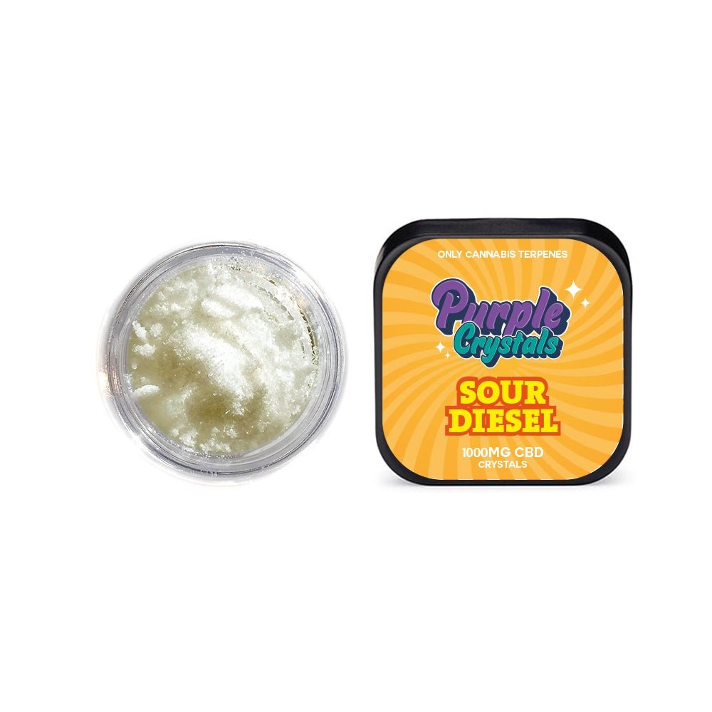 Purple Crystals by Purple Dank 1000mg CBD Crystals - Sour DieselCBD ProductsPurple DankVaperr Shop