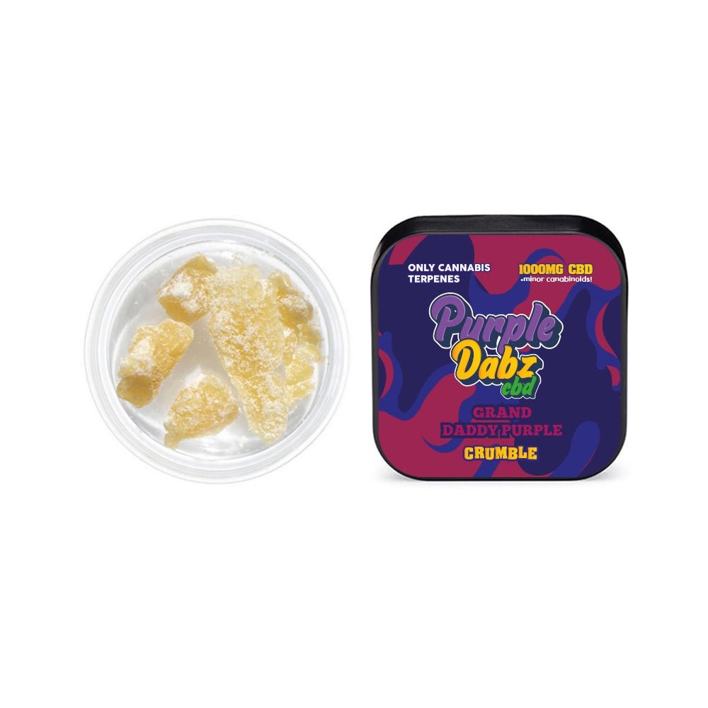 Purple Dabz by Purple Dank 1000mg CBD Crumble - Grand Daddy PurpleCBD ProductsPurple DankVaperr Shop