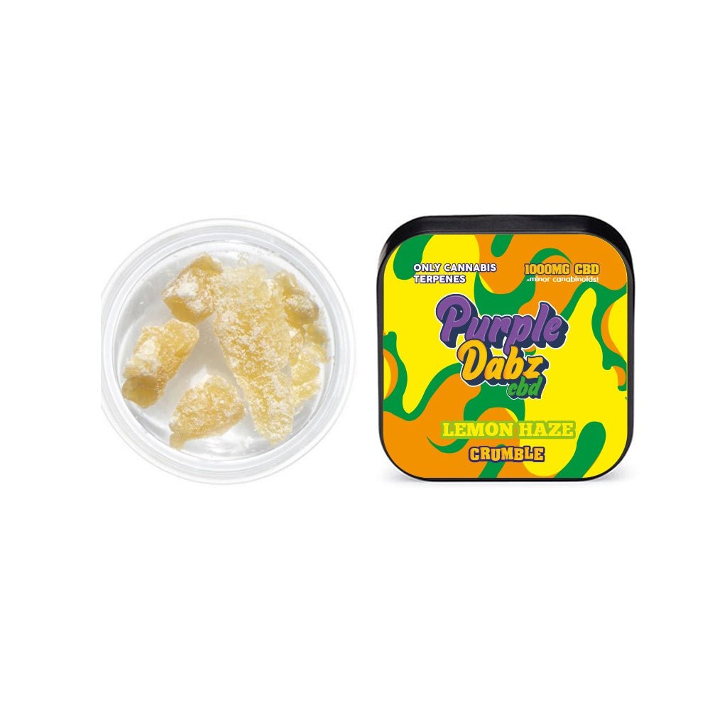 Purple Dabz by Purple Dank 1000mg CBD Crumble - Lemon HazeCBD ProductsPurple DankVaperr Shop