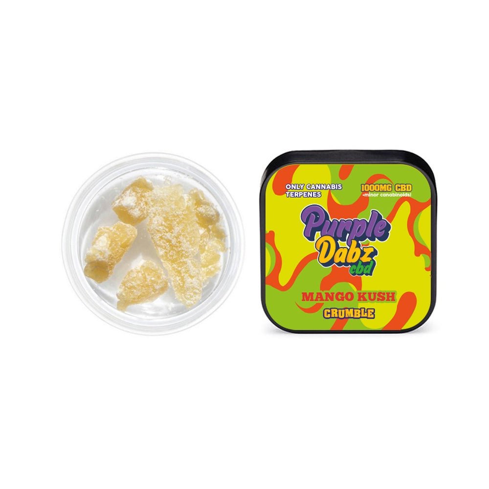 Purple Dabz by Purple Dank 1000mg CBD Crumble - Mango KushCBD ProductsPurple DankVaperr Shop