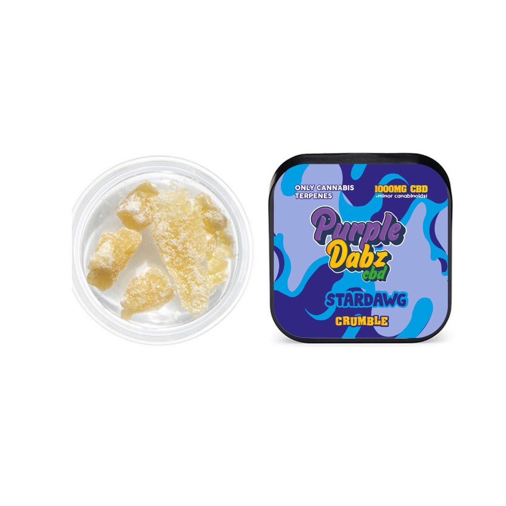 Purple Dabz by Purple Dank 1000mg CBD Crumble - StrawdawgCBD ProductsPurple DankVaperr Shop