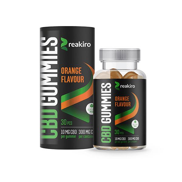 Reakiro 300mg Full Spectrum CBD Orange Vegan Gummies - 30 PiecesCBD ProductsReakiroVaperr Shop