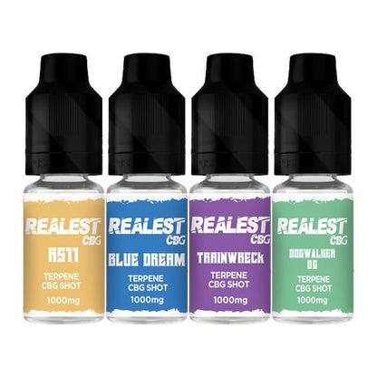 Realest CBD 1000mg Terpene Infused CBG Booster Shot 10mlVaping ProductsRealest CBDVaperr Shop