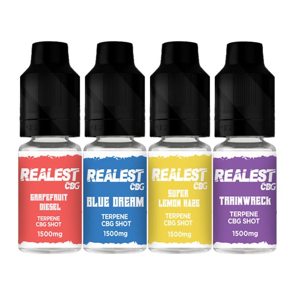 Realest CBD 1500mg Terpene Infused CBG Booster Shot 10mlVaping ProductsRealest CBDVaperr Shop