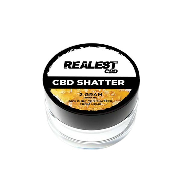Realest CBD 2000mg Broad Spectrum CBD ShatterCBD ProductsRealest CBDVaperr Shop
