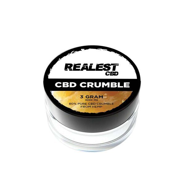 Realest CBD 3000mg 80% Broad Spectrum CBD CrumbleCBD ProductsRealest CBDVaperr Shop