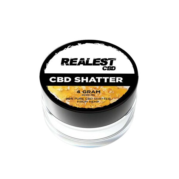 Realest CBD 4000mg Broad Spectrum CBD ShatterCBD ProductsRealest CBDVaperr Shop