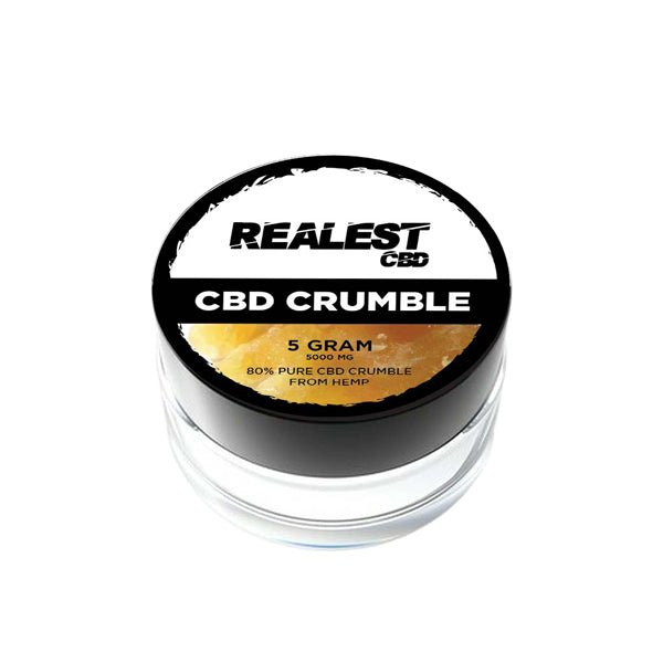 Realest CBD 5000mg 80% Broad Spectrum CBD CrumbleCBD ProductsRealest CBDVaperr Shop