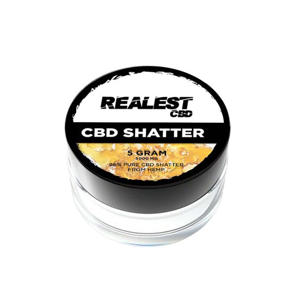 Realest CBD 5000mg Broad Spectrum CBD ShatterCBD ProductsRealest CBDVaperr Shop