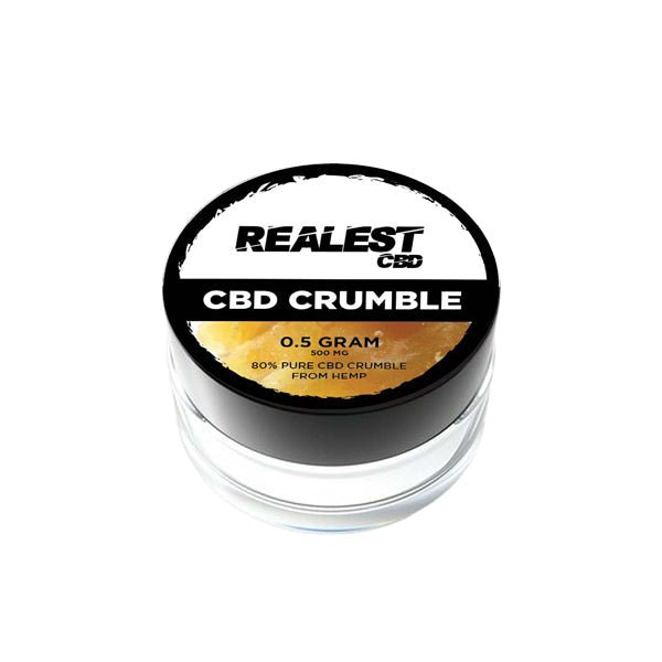 Realest CBD 500mg 80% Broad Spectrum CBD CrumbleCBD ProductsRealest CBDVaperr Shop