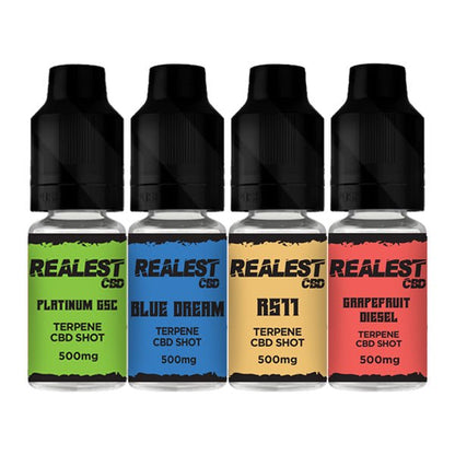 Realest CBD 500mg Terpene Infused CBD Booster Shot 10mlVaping ProductsRealest CBDVaperr Shop
