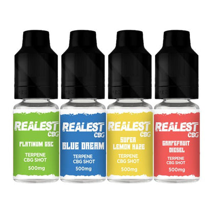 Realest CBD 500mg Terpene Infused CBG Booster Shot 10mlVaping ProductsRealest CBDVaperr Shop