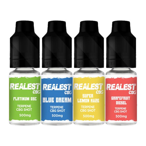 Realest CBD 500mg Terpene Infused CBG Booster Shot 10mlVaping ProductsRealest CBDVaperr Shop