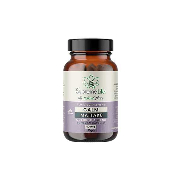 Supreme Life 500mg Calm Maitake Vegan Capsules - 60 CapsulesNootropics & SupplementsSupreme CBDVaperr Shop