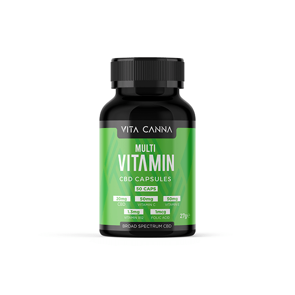 Vita Canna 1000mg Broad Spectrum Functional CBD Vegan Capsules - 50 CapsCBD ProductsVita CannaVaperr Shop