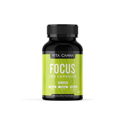 Vita Canna 1000mg Broad Spectrum Functional CBD Vegan Capsules - 50 CapsCBD ProductsVita CannaVaperr Shop