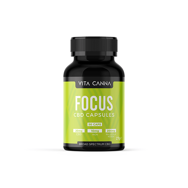 Vita Canna 1000mg Broad Spectrum Functional CBD Vegan Capsules - 50 CapsCBD ProductsVita CannaVaperr Shop