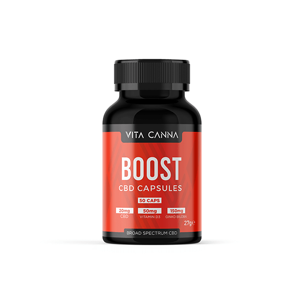 Vita Canna 1000mg Broad Spectrum Functional CBD Vegan Capsules - 50 CapsCBD ProductsVita CannaVaperr Shop