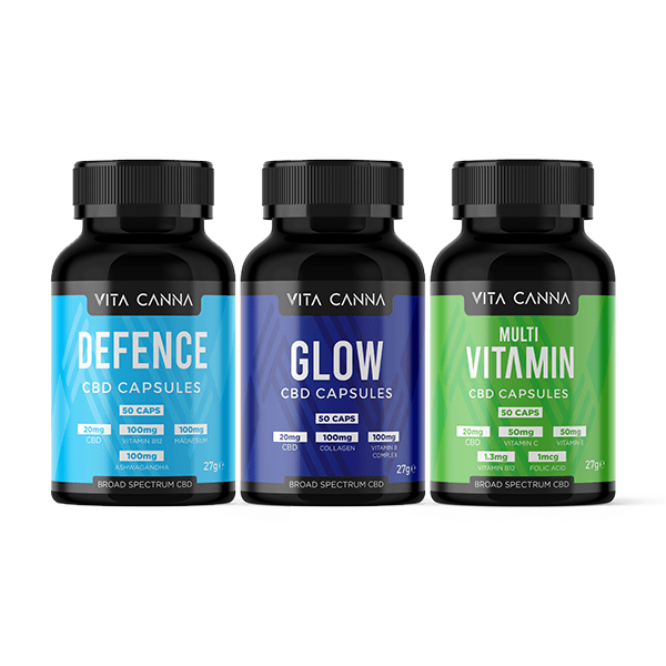 Vita Canna 1000mg Broad Spectrum Functional CBD Vegan Capsules - 50 CapsCBD ProductsVita CannaVaperr Shop
