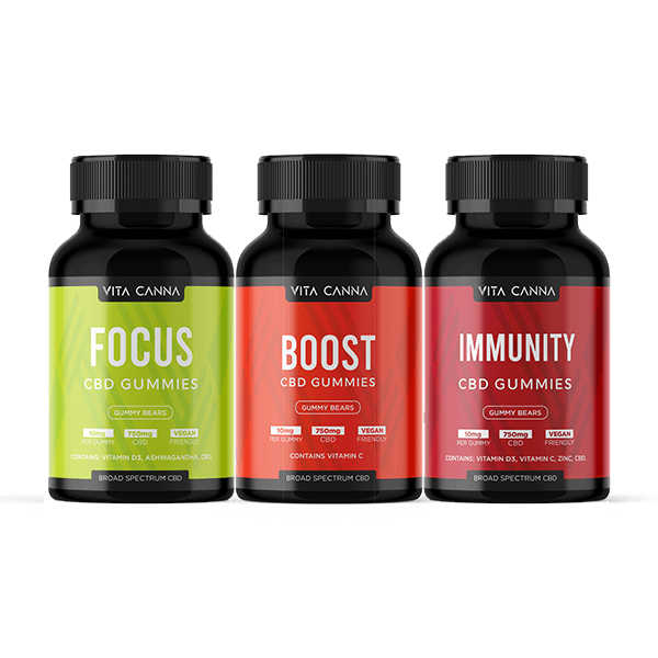 Vita Canna Broad Spectrum 750mg Functional CBD Vegan Gummy BearsCBD ProductsVita CannaVaperr Shop