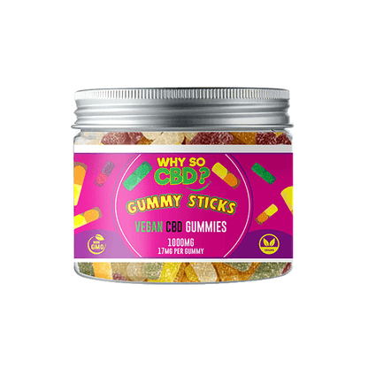 Why So CBD? 1000mg Broad Spectrum CBD Small Vegan Gummies - 11 FlavoursCBD ProductsWhy So CBDVaperr Shop