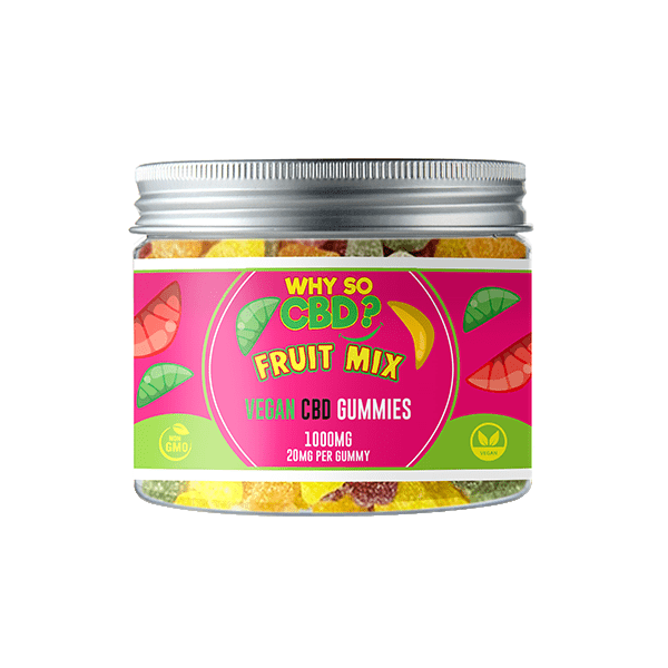 Why So CBD? 1000mg Broad Spectrum CBD Small Vegan Gummies - 11 FlavoursCBD ProductsWhy So CBDVaperr Shop
