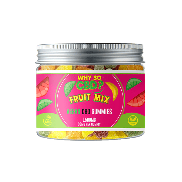 Why So CBD? 1500mg Broad Spectrum CBD Small Vegan Gummies - 11 FlavoursCBD ProductsWhy So CBDVaperr Shop