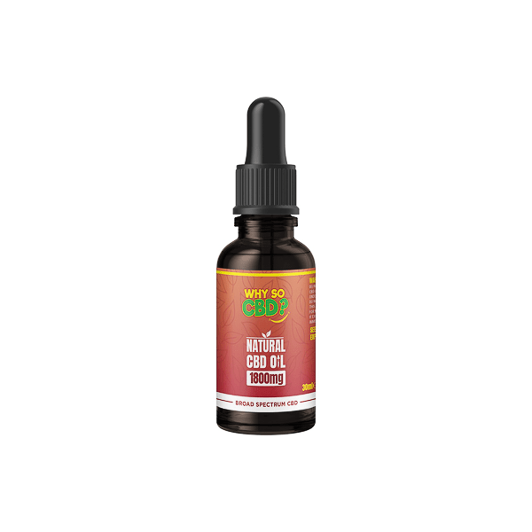 Why So CBD? 1800mg Broad - Spectrum CBD Natural Oil - 30mlCBD ProductsWhy So CBDVaperr Shop