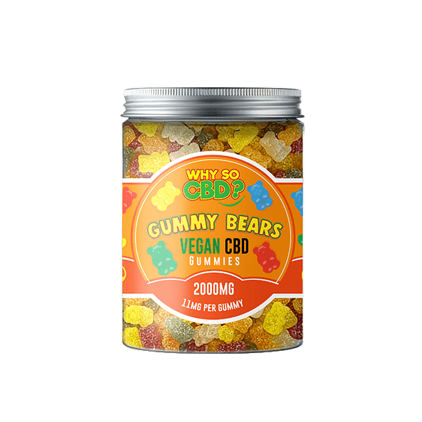 Why So CBD? 2000mg Broad Spectrum CBD Large Vegan Gummies - 11 FlavoursCBD ProductsWhy So CBDVaperr Shop