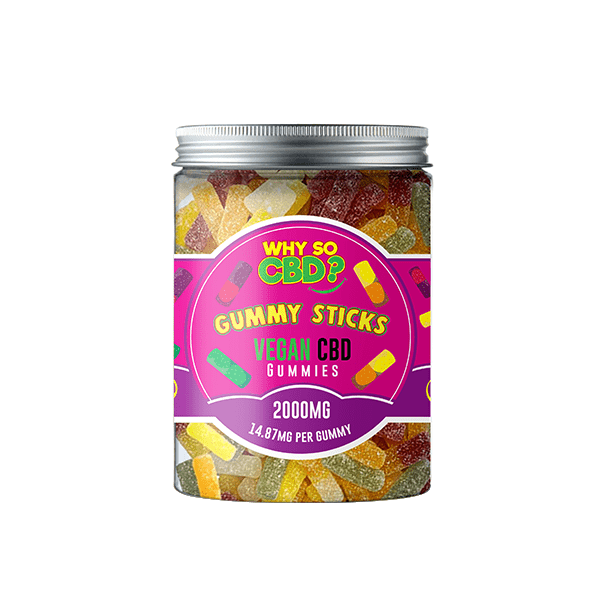 Why So CBD? 2000mg Broad Spectrum CBD Large Vegan Gummies - 11 FlavoursCBD ProductsWhy So CBDVaperr Shop