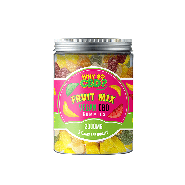 Why So CBD? 2000mg Broad Spectrum CBD Large Vegan Gummies - 11 FlavoursCBD ProductsWhy So CBDVaperr Shop