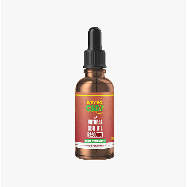 Why So CBD? 2400mg Broad - Spectrum CBD Natural Oil - 50mlCBD ProductsWhy So CBDVaperr Shop