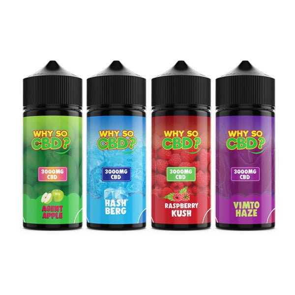 Why So CBD? 3000mg Full Spectrum CBD E - liquid 120mlCBD ProductsWhy So CBDVaperr Shop
