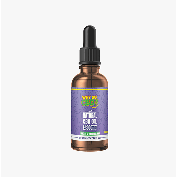 Why So CBD? 4800mg Broad - Spectrum CBD Natural Oil - 50mlCBD ProductsWhy So CBDVaperr Shop