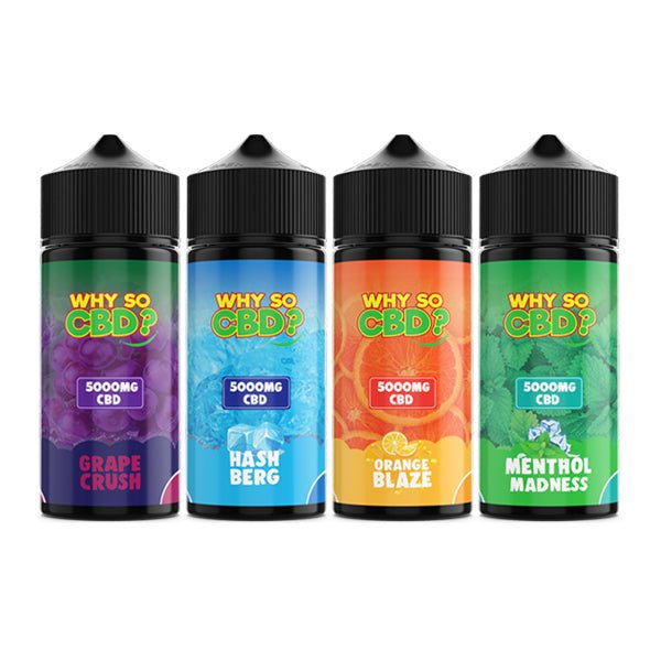 Why So CBD? 5000mg Full Spectrum CBD E - liquid 120mlVaping ProductsWhy So CBDVaperr Shop