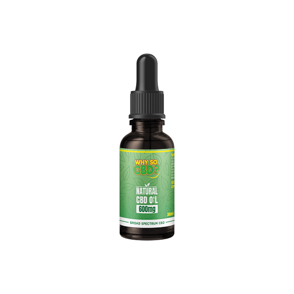 Why So CBD? 600mg Broad - Spectrum CBD Natural Oil - 30mlCBD ProductsWhy So CBDVaperr Shop