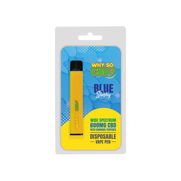 Why So CBD? 600mg Wide Spectrum CBD Disposable Vape Pen - 12 FlavoursCBD ProductsWhy So CBDVaperr Shop